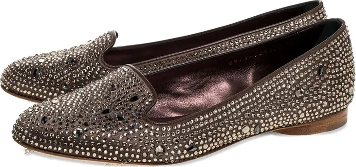 Crystal-Embellished Flat Shoes - Image 3