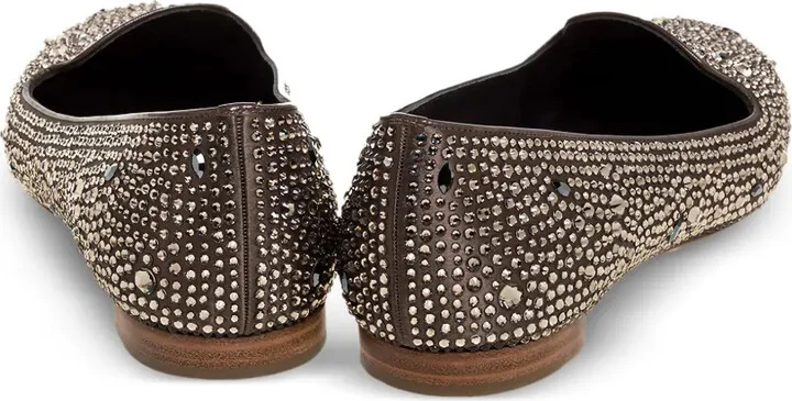 Crystal-Embellished Flat Shoes - Image 4