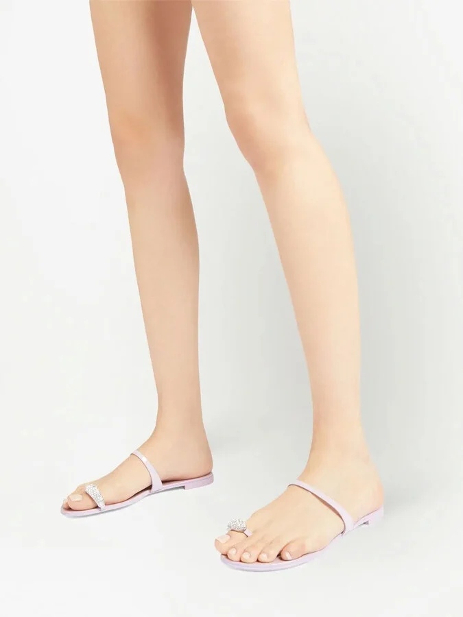 Crystal-Embellished Flat Slides - Image 5