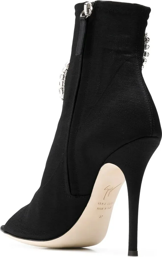 Crystal Embellished Heeled Boots - Image 3