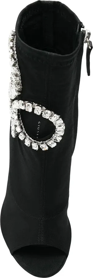 Crystal Embellished Heeled Boots - Image 4