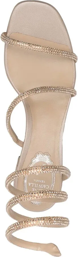Crystal-Embellished Heeled Sandals - Image 4