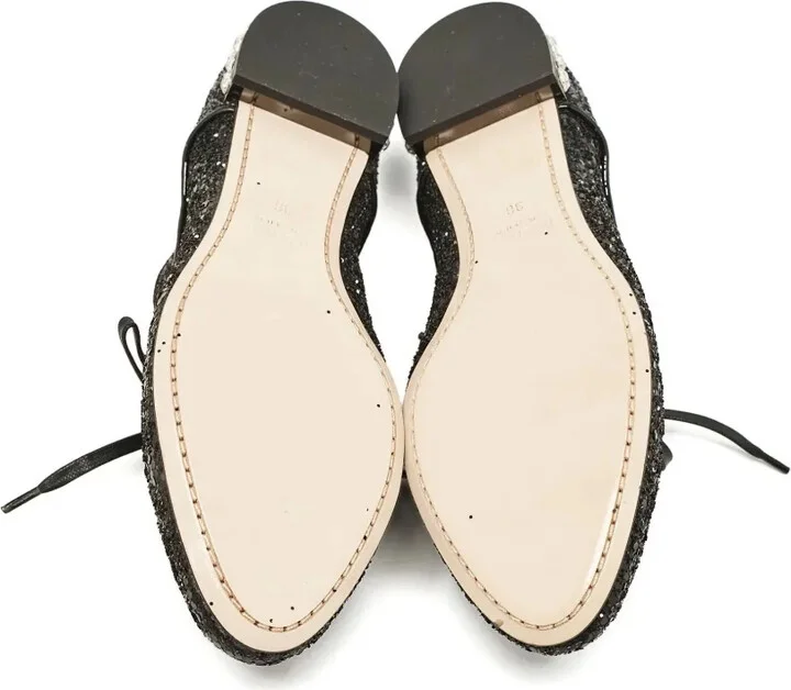 Crystal-Embellished Lace-Up Shoes - Image 4