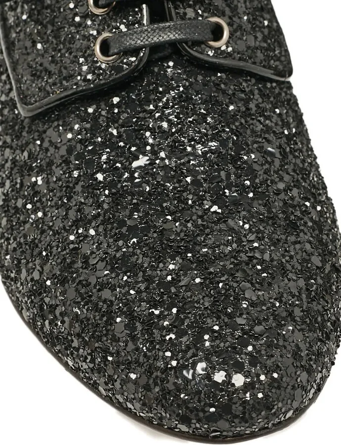 Crystal-Embellished Lace-Up Shoes - Image 5