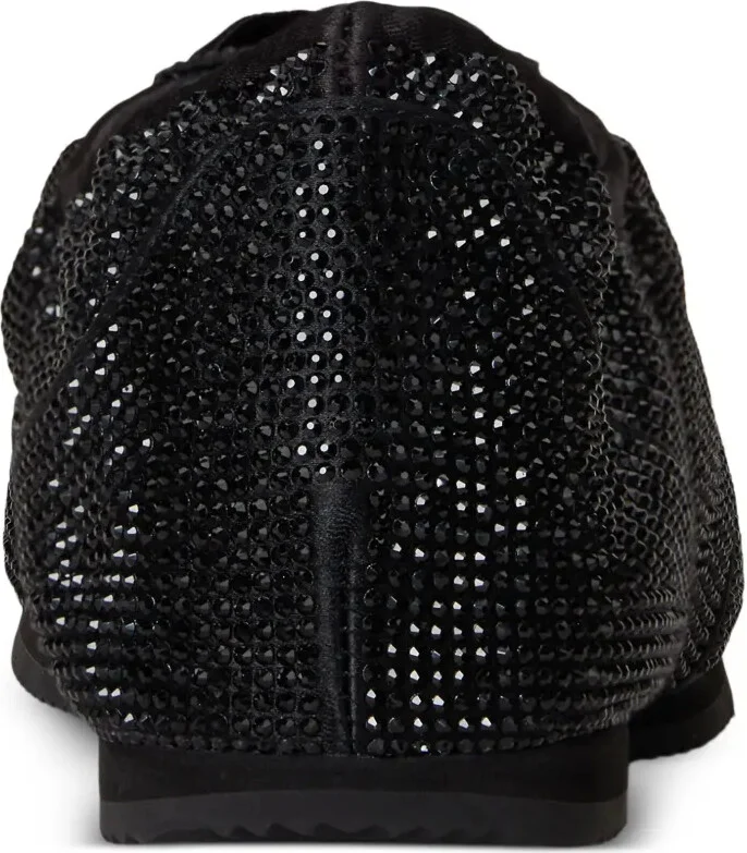 Crystal-Embellished Lace-Up Sneakers - Image 3