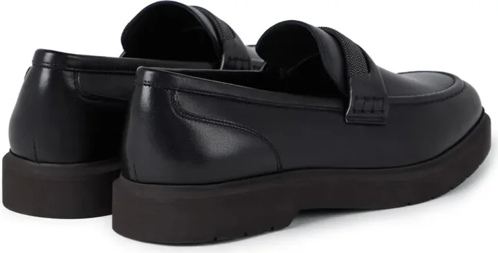 Crystal-Embellished Leather Loafers - Image 3