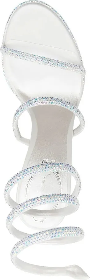 Crystal-Embellished Leather Sandals - Image 4