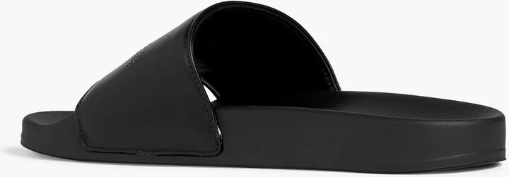 Crystal-embellished leather slides - Image 3