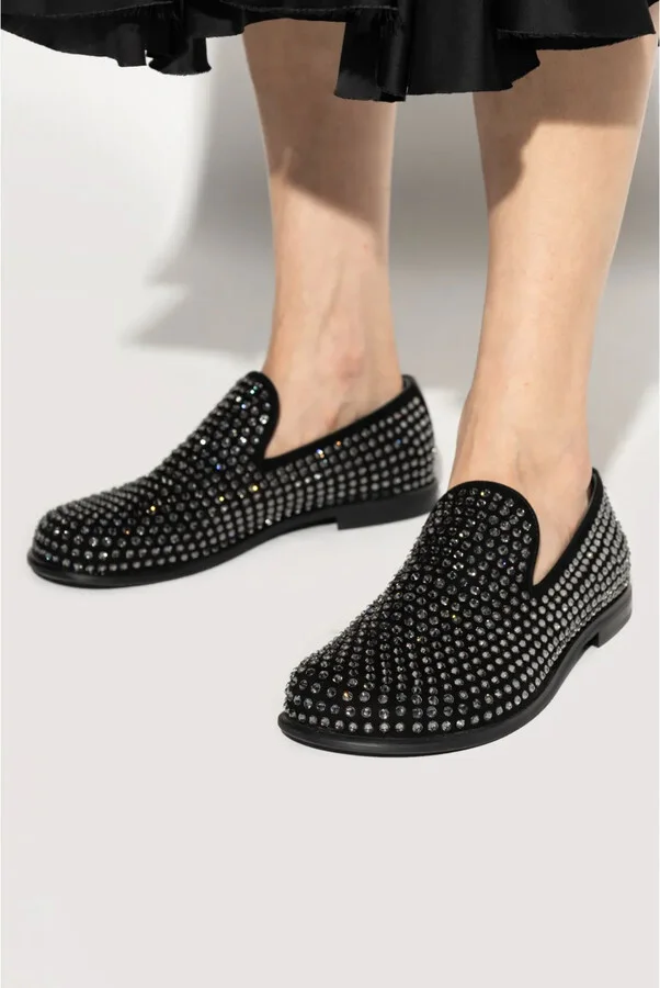 Crystal-Embellished Loafers - Image 2