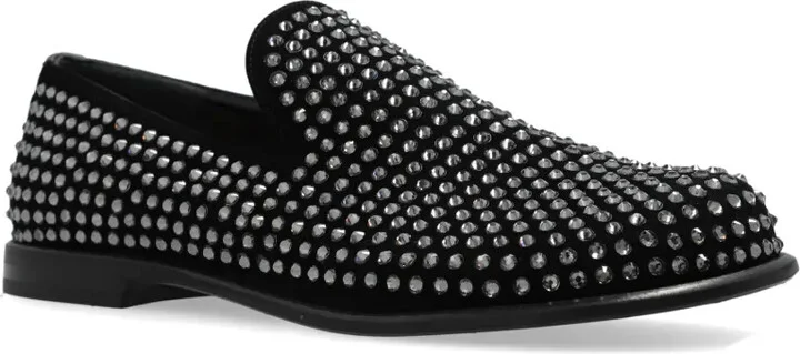 Crystal-Embellished Loafers - Image 4