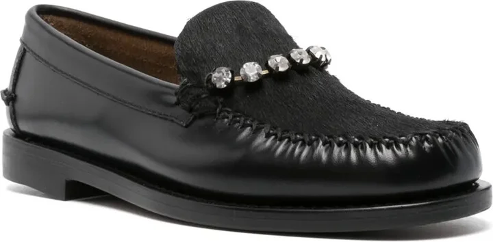 Crystal-Embellished Loafers - Image 2