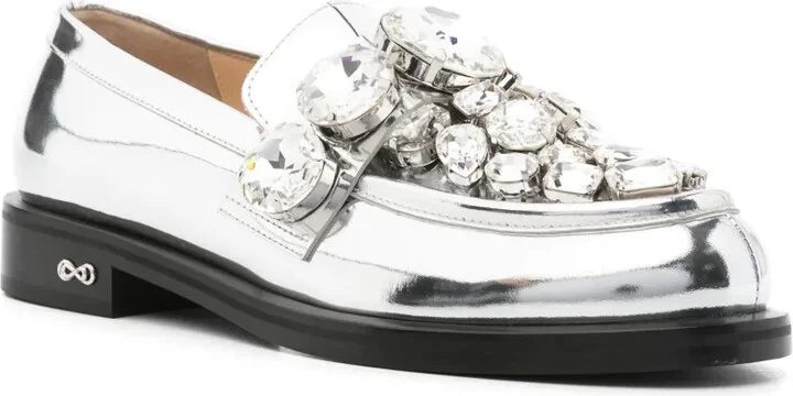 Crystal-Embellished Loafers - Image 2