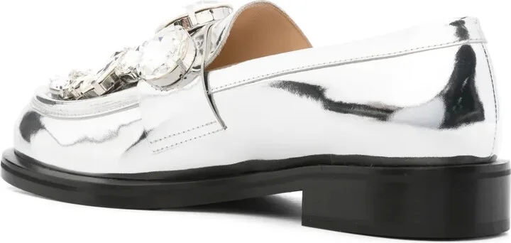 Crystal-Embellished Loafers - Image 3