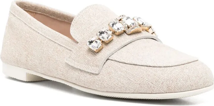 Crystal-Embellished Loafers - Image 2