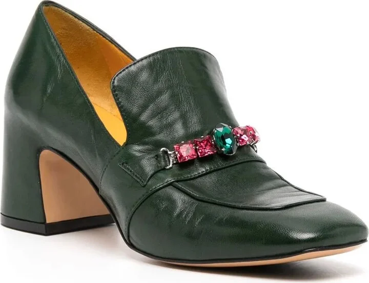 Crystal-Embellished Loafers - Image 2