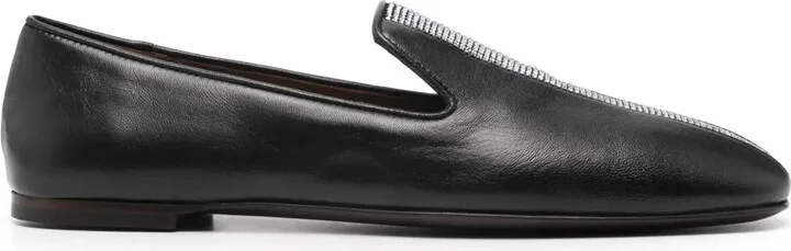 Crystal-Embellished Loafers