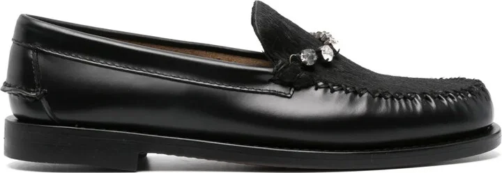 Crystal-Embellished Loafers