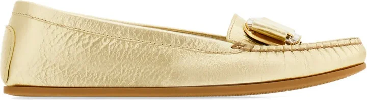 Crystal-Embellished Loafers