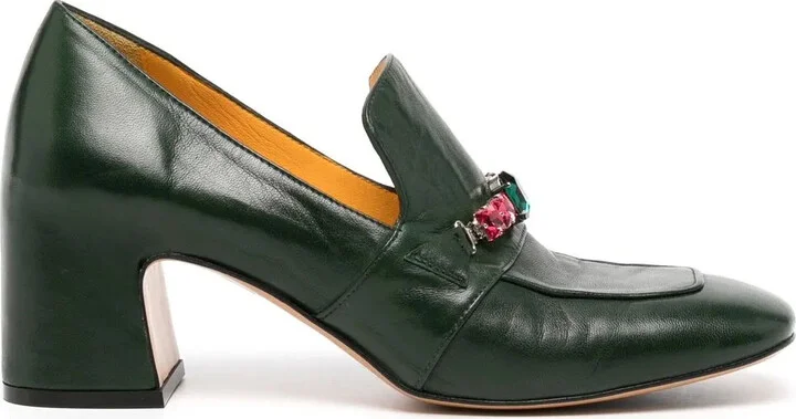 Crystal-Embellished Loafers