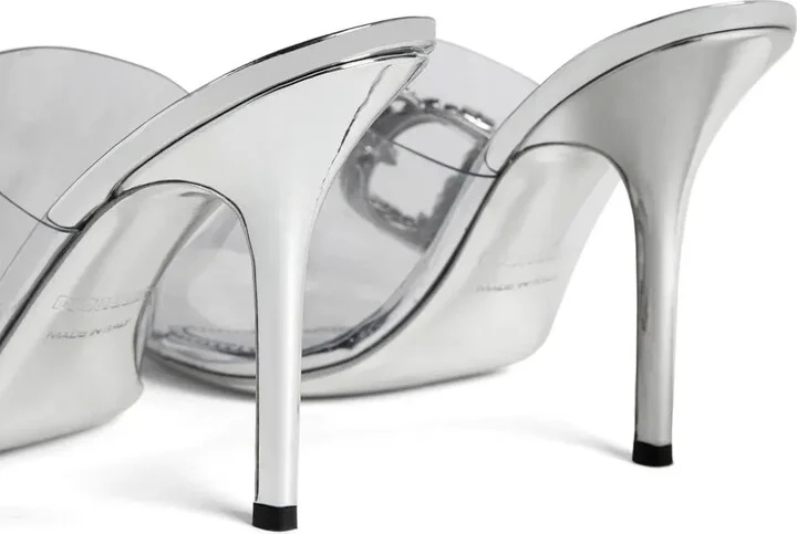 Crystal-Embellished Logo Mules - Image 5