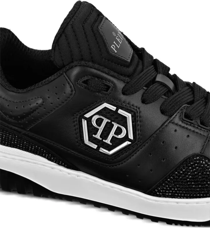 Crystal-Embellished Low-Top Sneakers - Image 4