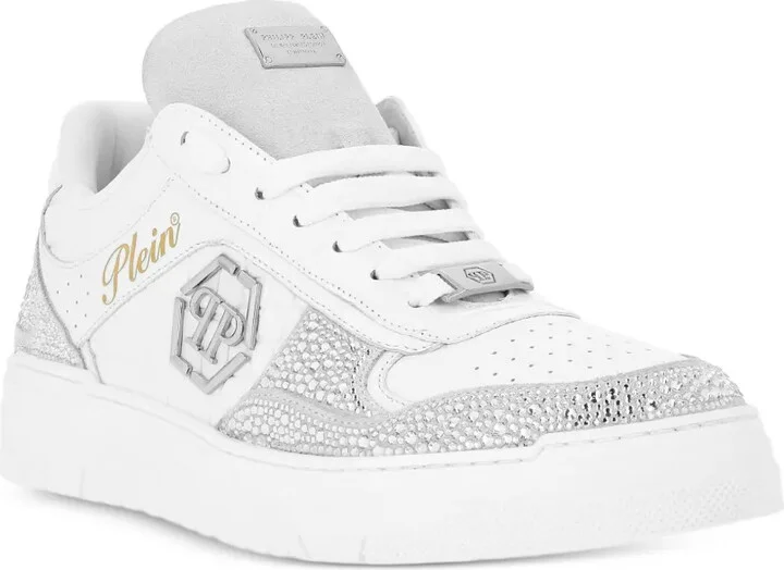 Crystal-Embellished Low-Top Sneakers - Image 2