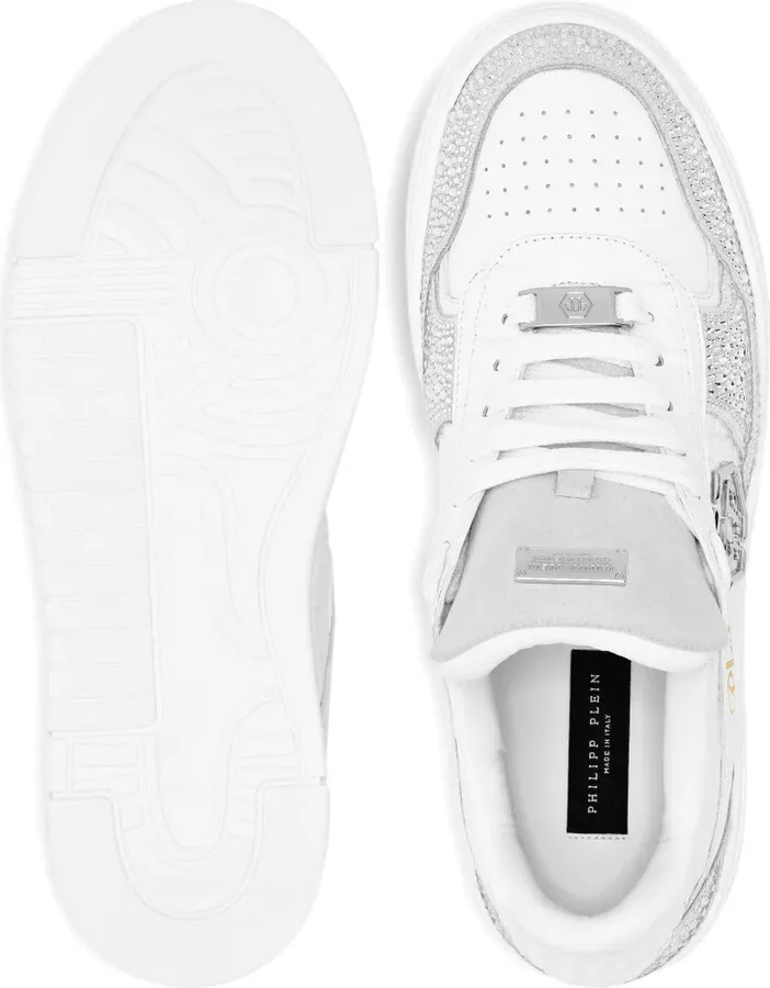 Crystal-Embellished Low-Top Sneakers - Image 3