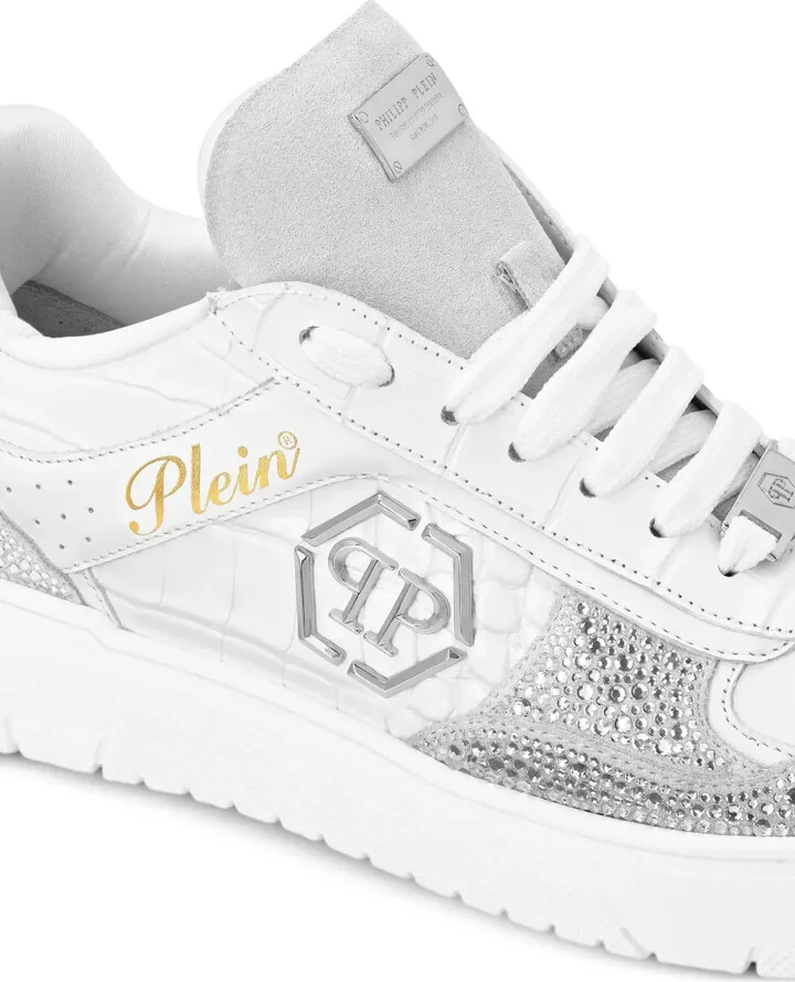 Crystal-Embellished Low-Top Sneakers - Image 4