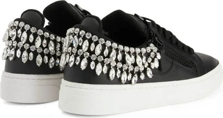 Crystal-Embellished Low-Top Sneakers - Image 3