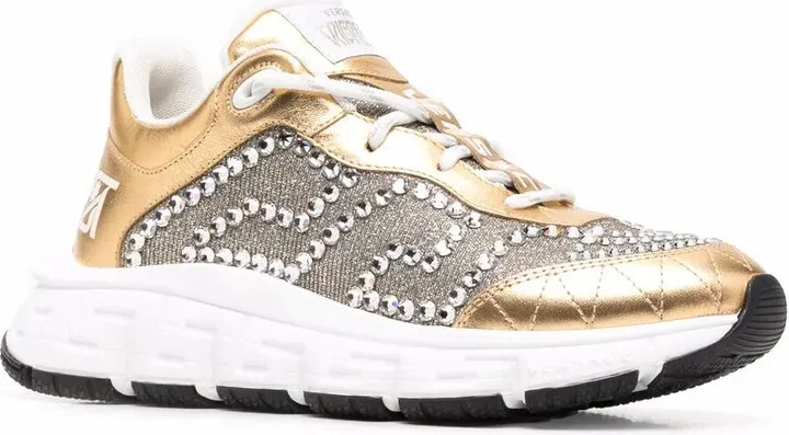 Crystal-Embellished Low-Top Sneakers - Image 2