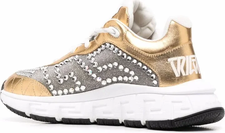 Crystal-Embellished Low-Top Sneakers - Image 3
