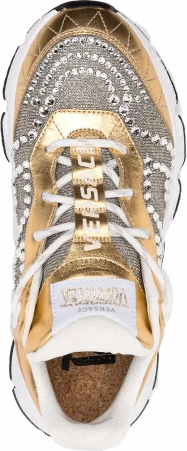Crystal-Embellished Low-Top Sneakers - Image 4