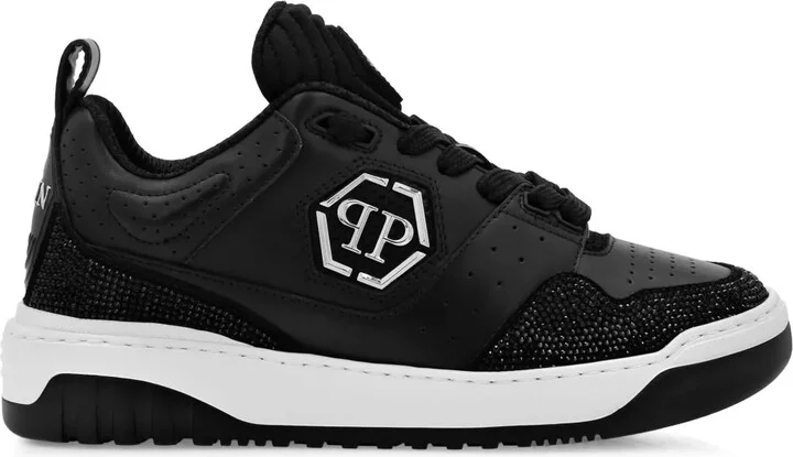 Crystal-Embellished Low-Top Sneakers