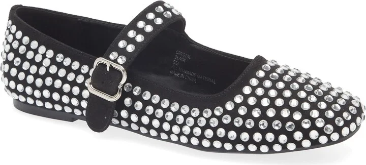 Crystal Embellished Mary Jane Flat