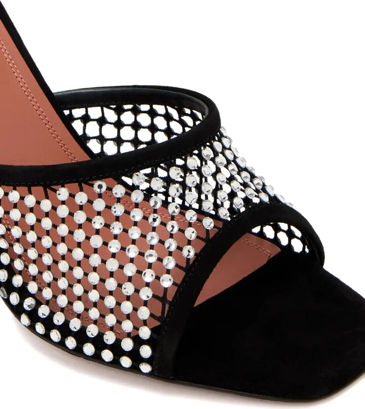Crystal-Embellished Mule Heels - Image 4