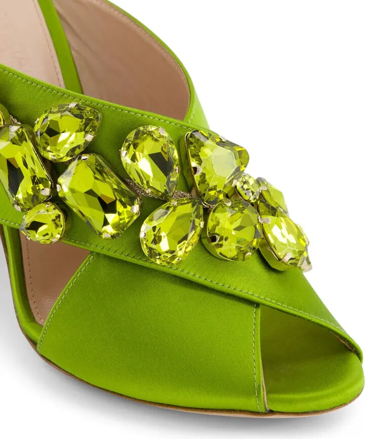Crystal-Embellished Mules - Image 4