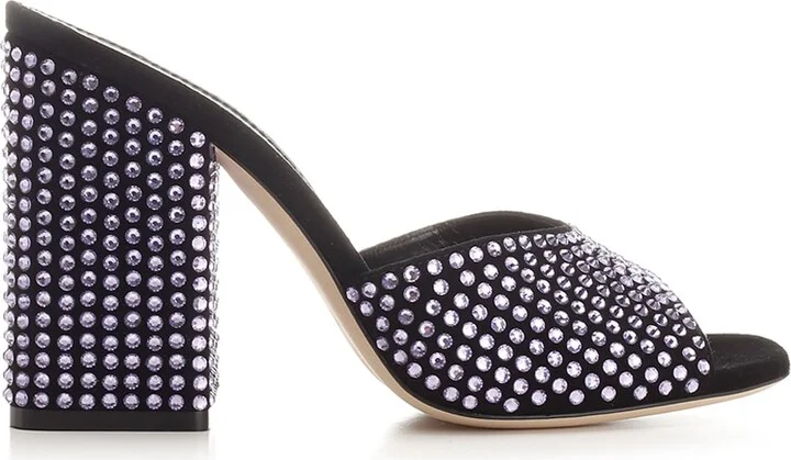 Crystal Embellished Mules