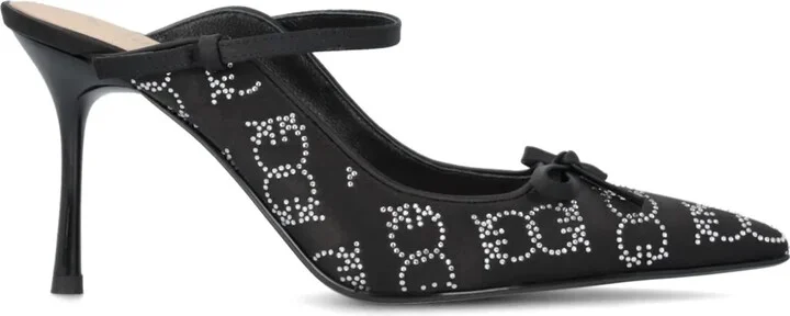 Crystal-Embellished Mules