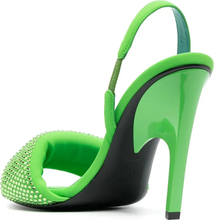 Crystal-Embellished Open-Toe Sandals - Image 3