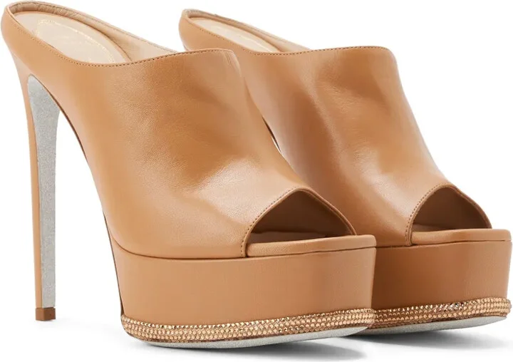 Crystal-Embellished Platform Sandals - Image 2