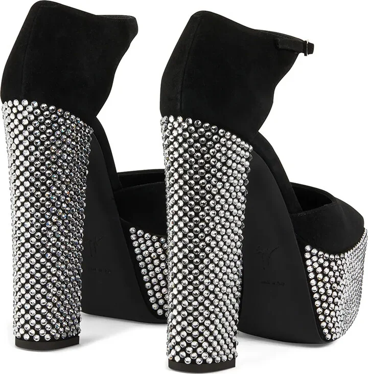 Crystal-Embellished Platform Sandals - Image 3