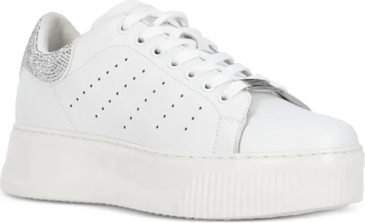 Crystal-Embellished Platform Sneakers - Image 2