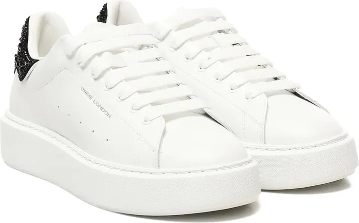 Crystal-Embellished Platform Sneakers - Image 2