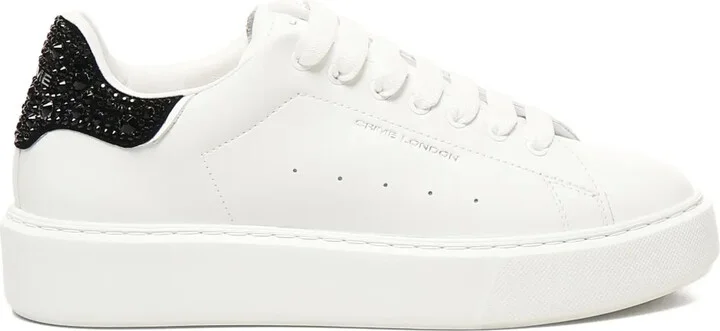 Crystal-Embellished Platform Sneakers