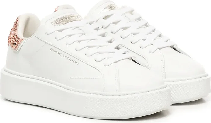 Crystal-Embellished Platform Trainers - Image 2