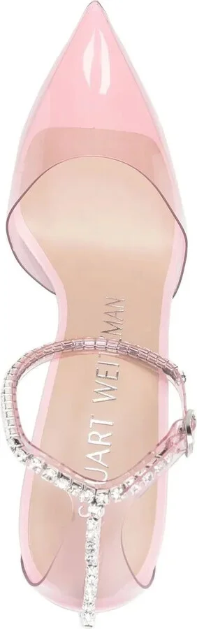 Crystal-Embellished Pointed Pumps - Image 3