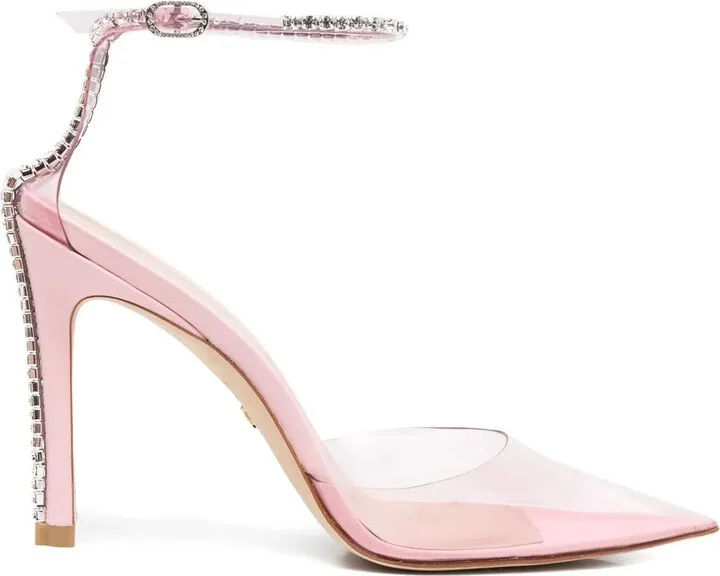 Crystal-Embellished Pointed Pumps