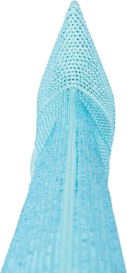 Crystal-Embellished Pointed-Toe Boots - Image 4