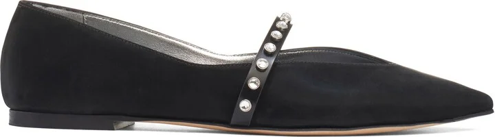 Crystal Embellished Pointed Toe Mary Jane Flat - Image 3