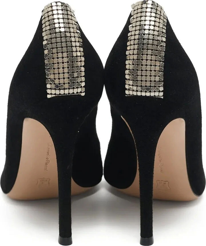 Crystal-Embellished Pointed-Toe Pumps - Image 3